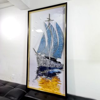 直销现代简约入户玄关装饰画大气立体实物画客厅走廊过道轻奢挂画