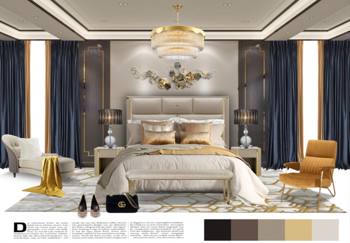 763轻奢现代软装设计方案排版 ppt分层psd 单体素材 报价清单30套