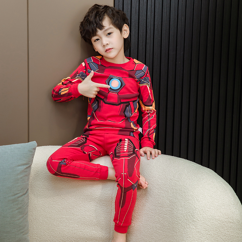 秋冬男童纯棉保暖套装