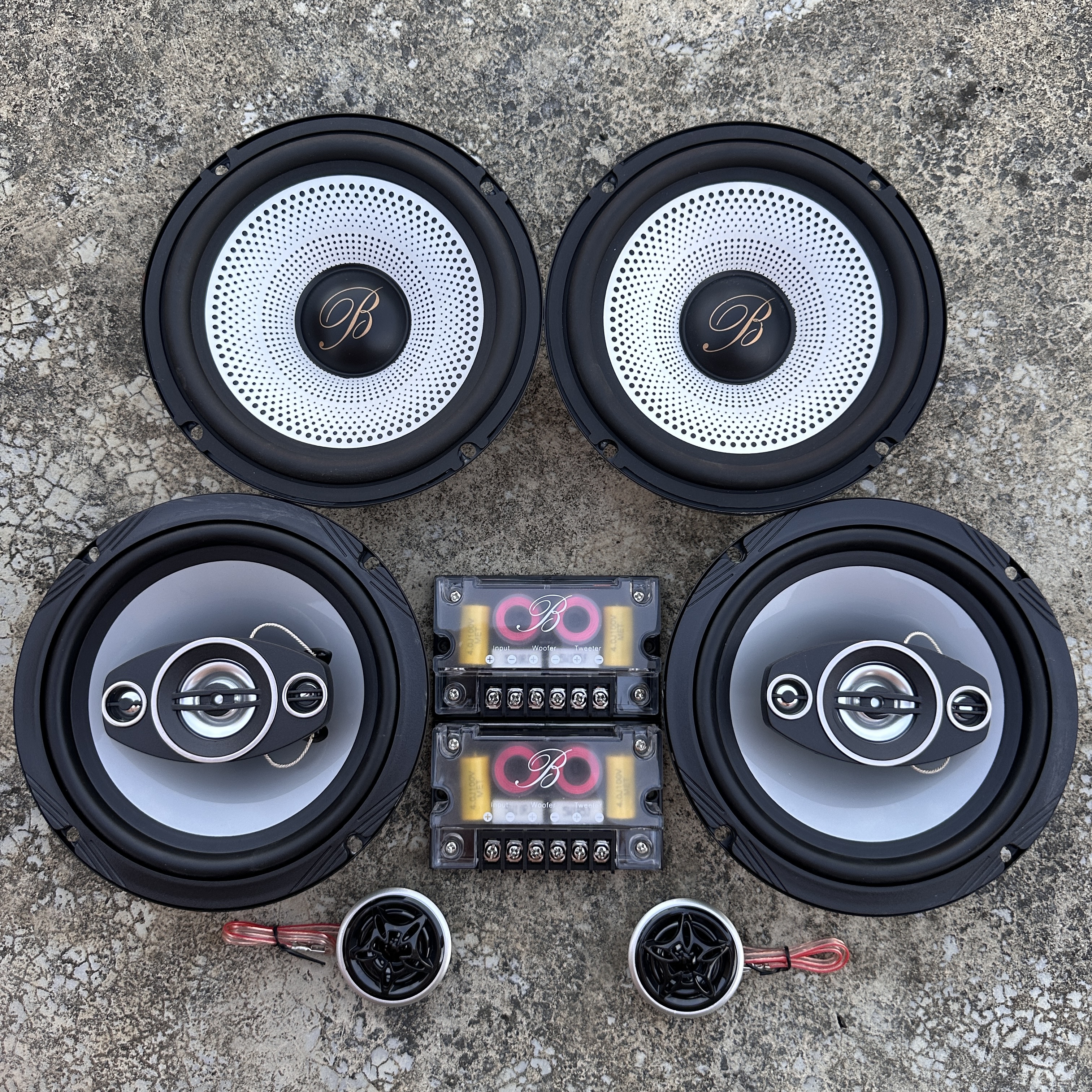 宝华柏林之声汽车音响喇叭改装6.5寸中重低音炮车载扬声器DIY音箱