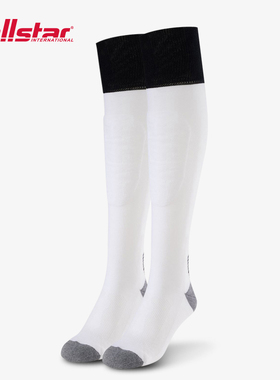 allstar 花重佩彩虹长击剑袜专业比赛轻薄款白色击剑袜子FSTR-B