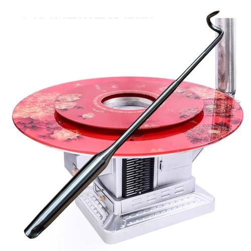 不锈钢烧火工具火钩家用火钩回风炉钩勾厨房煤炉盖子钩子柴火炉钩