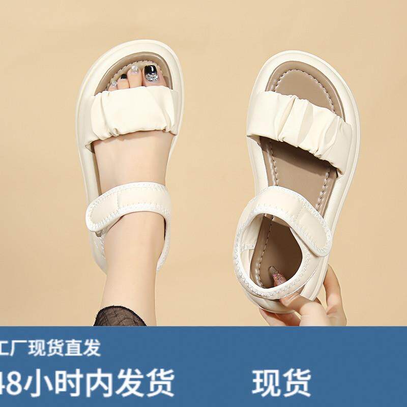 专柜款运动凉鞋女款2025新款夏季小码亲子罗马凉鞋学生平底沙滩鞋