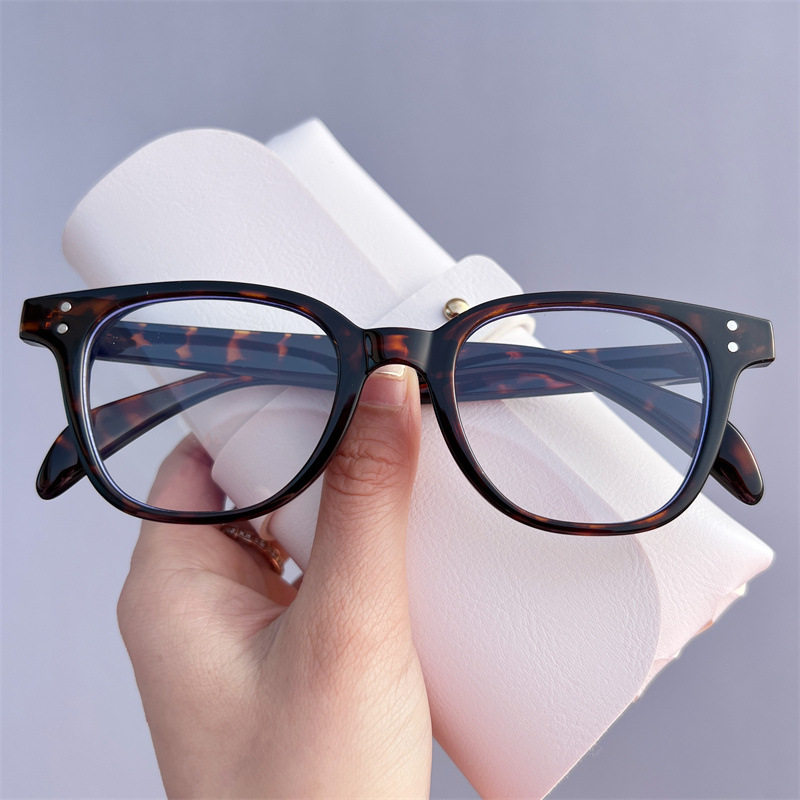 高育良同款眼镜框近视男大脸潮复古牛角眼镜架玳瑁色板材大框