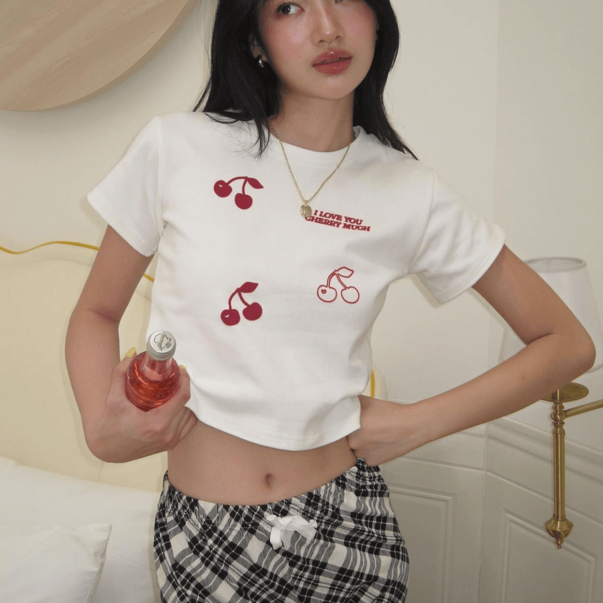 厚可爱纯棉女韩版短袖ins