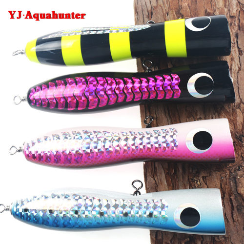 深海GT POPPER 南油波爬饵牛港金枪大波扒木质路亚假饵200mm/100g