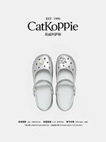 【 Official in Stock 】 Ballet Crocs Summer silver Mary Jane sandals, one-foot anti-slip and breathable flip-flops thumbnail 7