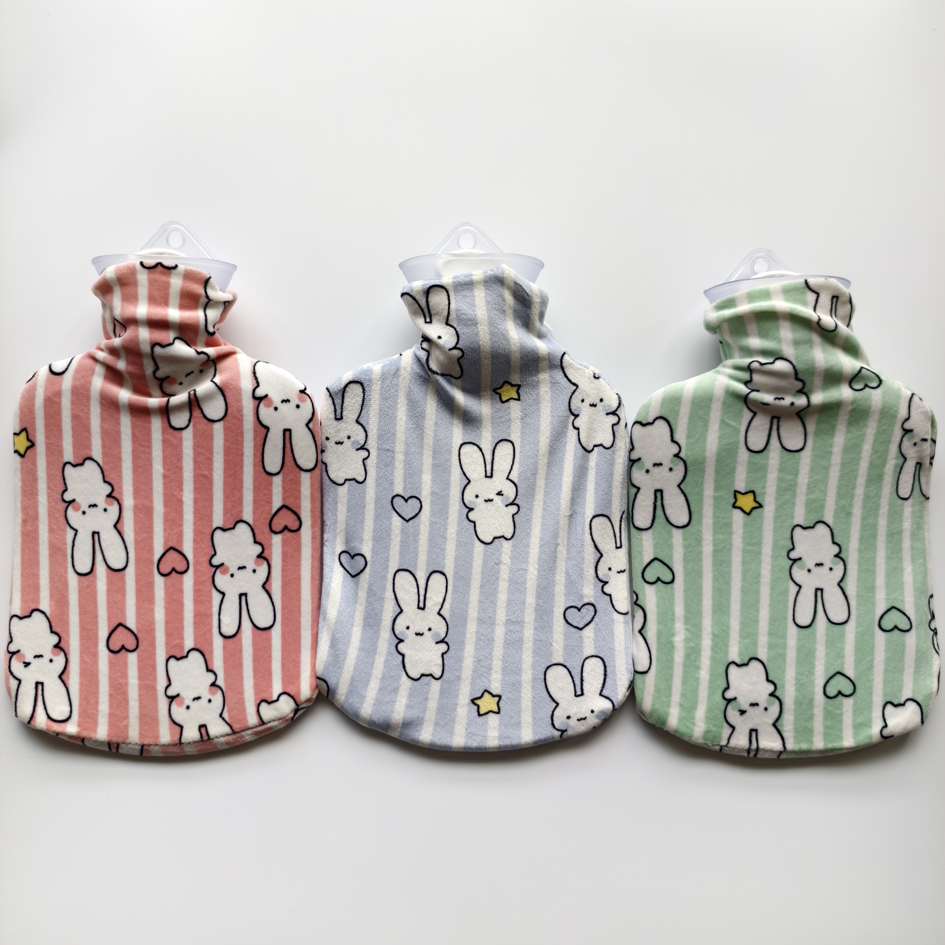 天虹P3009热水袋注水式可爱毛绒套子学生宿舍暖手袋中号暖水袋