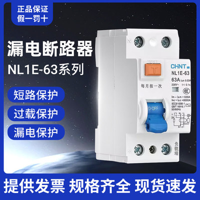 NL1E-63漏电断路器总开关