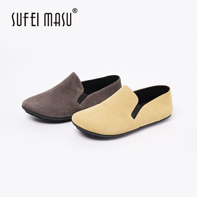 苏菲玛素真皮复古舒适百搭乐福鞋