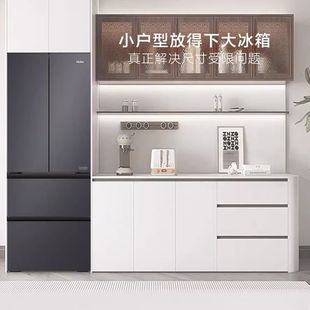 法式 Haier 413WGHFD1BSJU1超薄零嵌入式 BCD 全空间保鲜冰箱 海尔