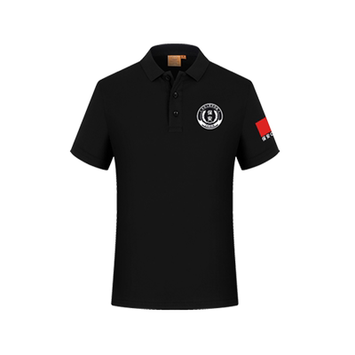 翻领纯棉保安t恤工作服