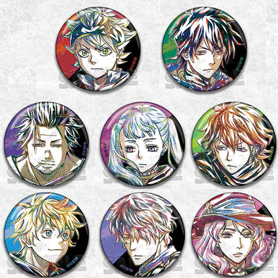 黑色五叶草吧唧阿斯塔徽章由诺胸