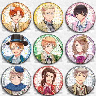 黑塔利亚动漫徽章胸章阿尔弗雷德亚瑟王耀费朗西斯伊万吧唧谷子