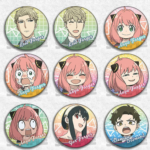 间谍过家家动漫徽章胸章周边吧唧挂件劳埃德福杰约尔阿尼亚达米安