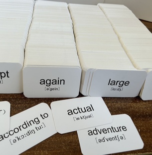 红宝书托福单词卡片3000多张单词一卡一词