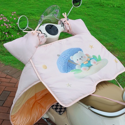 电动车挡风被冬季加绒加厚电瓶摩托车加大加宽防水防寒冬天通用款