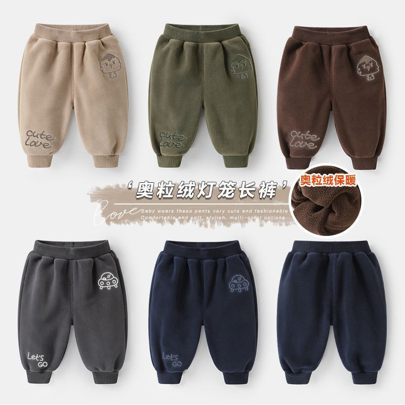 宝宝加绒裤子奥粒绒灯笼裤长裤子裤子