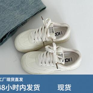 英伦风低帮小白鞋女学生2026春新款百搭休闲板鞋韩版原宿帆布鞋子