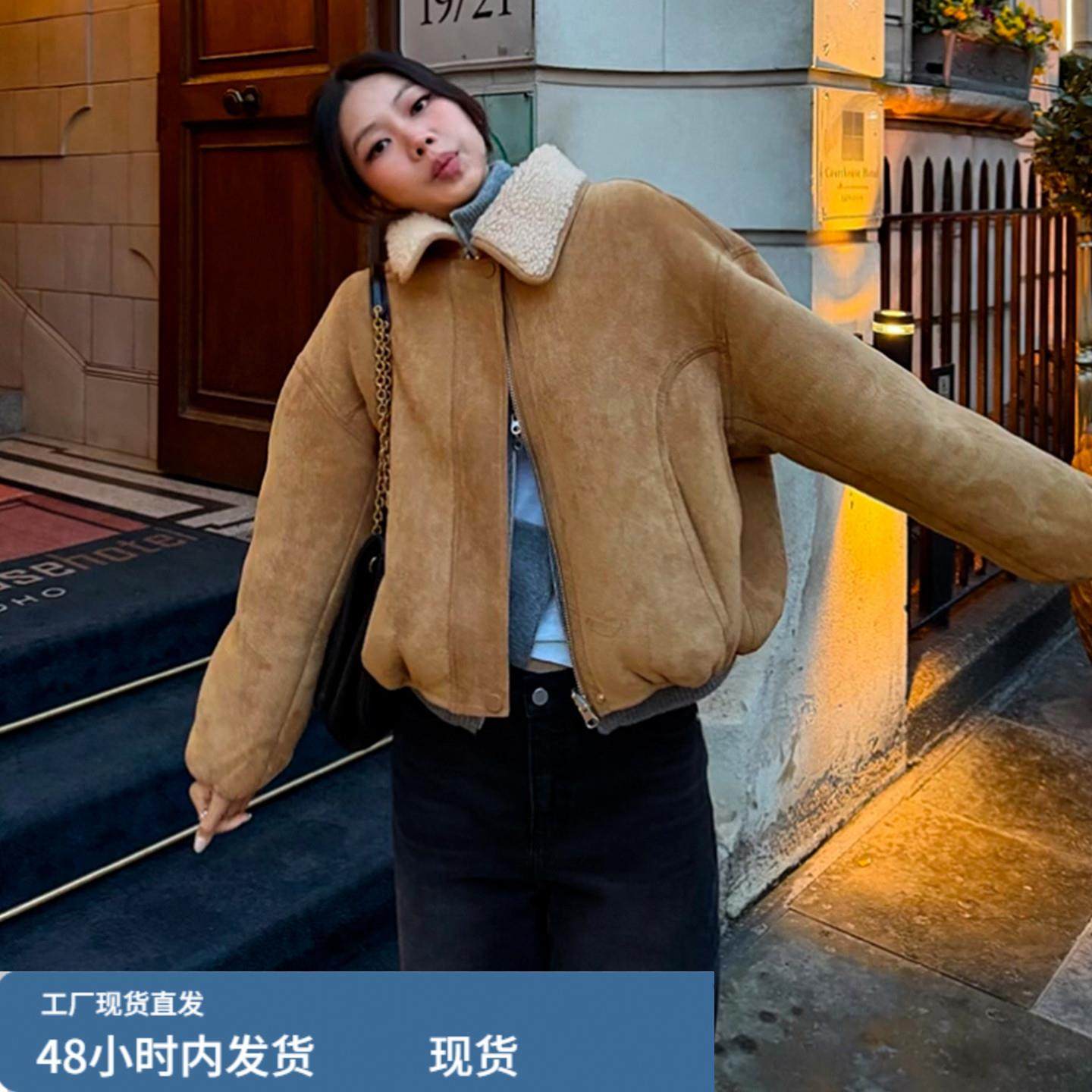 小香风咖色加厚外套女秋冬季2026新款巨好看羊羔毛摇粒绒外搭上衣,运动/瑜伽/健身/球迷用品,广场舞套装,淘宝优惠券,粉丝福利购,淘宝优惠卷