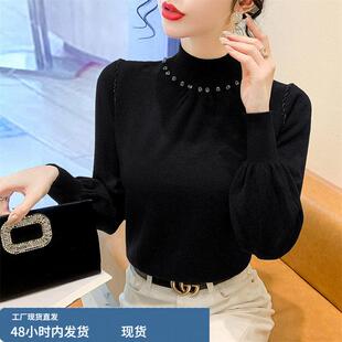 今年爆款半高领毛衣2025新款洋气打底衫修身秋冬内搭女士针织上衣