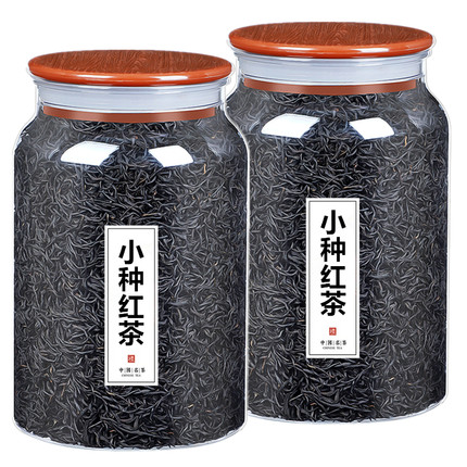 2026新茶福建春茶浓香型小种红茶叶新茶散装茶叶透明罐装500g