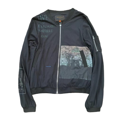 『现货』Undercover 06ssT期绝迹夹克 做旧印花 藏蓝色标语外套