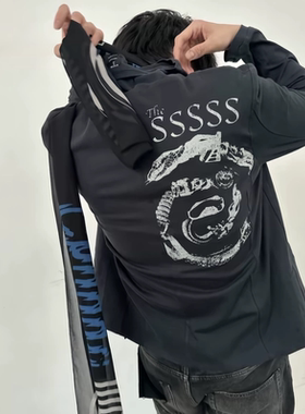 『现货』Undercover 06ssT期解构拼接西服 水洗做旧印花外套