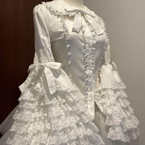 蕾丝doll感原创lolita姬袖Lolita衬衫内搭姬袖衬衫内搭外穿