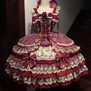 doll感jsk吊带连衣裙夏季 韩菇凉 原创设计Lolita洋装