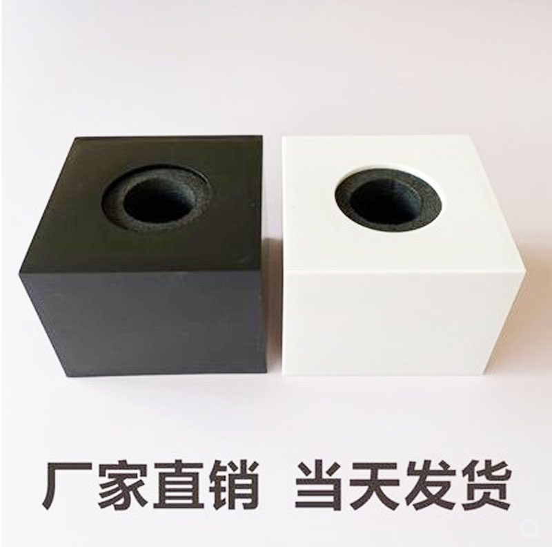 电视台标亚克力定制采直角台标麦克风话筒套记者台标麦牌话筒套图片