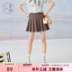 新款 紫涵短款 百褶裙女夏季 学院风休闲高腰A字短裙小个子JK半身裙