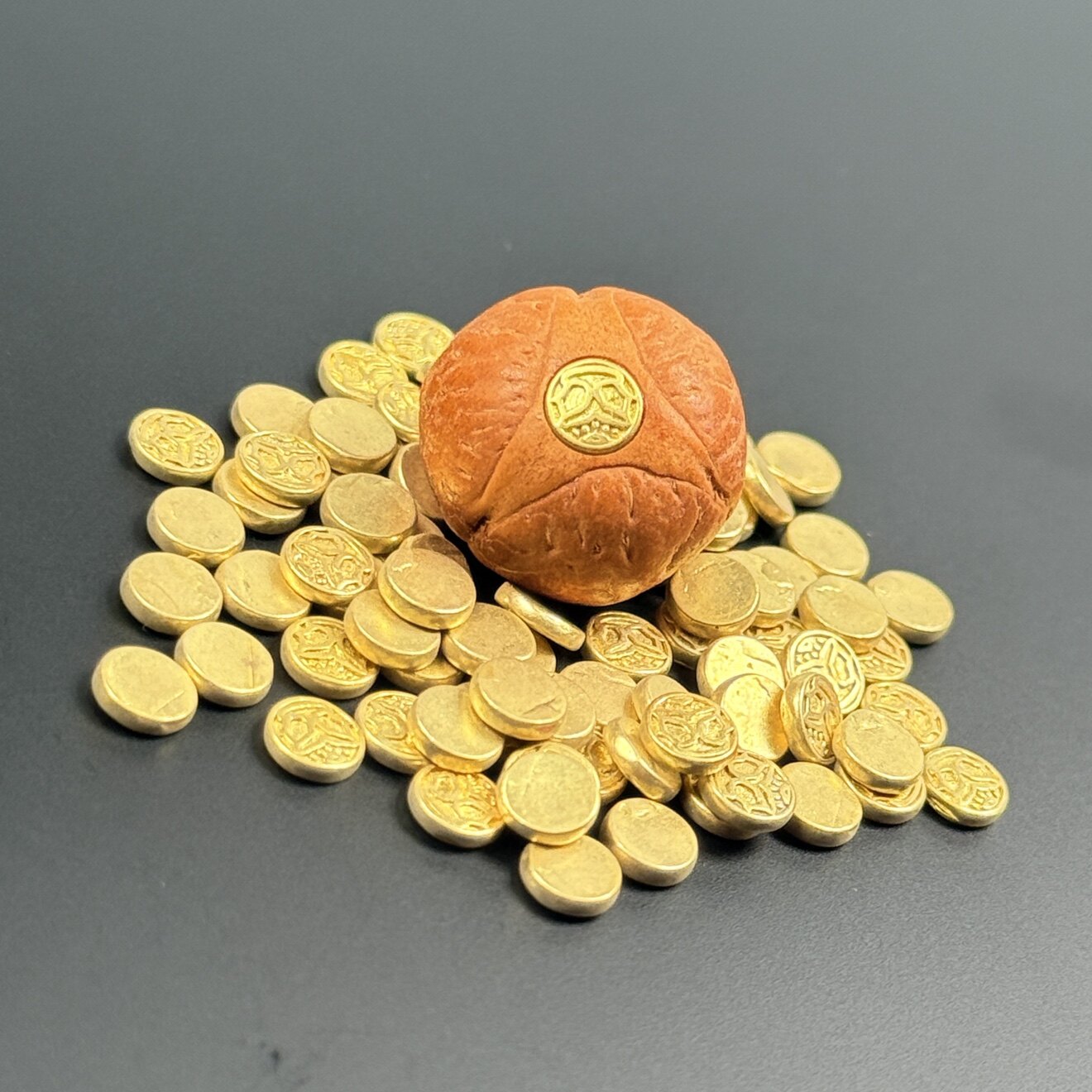 不掉色纯黄铜镶嵌标克罗六芒星面具三角凤眼菩提星月配件文玩配饰