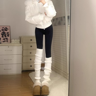 加绒修身显瘦韩式休闲简约鲨鱼裤