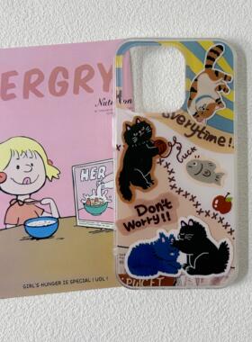 【IMD双层】玩线球小猫咪适用苹果16手机壳iPhone15promax新款16Pro全包12个性14防摔Por可爱11保护套ins风13