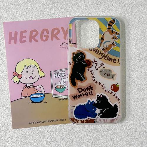 【IMD双层】玩线球小猫咪适用苹果16手机壳iPhone15promax新款16Pro全包12个性14防摔Por可爱11保护套ins风13