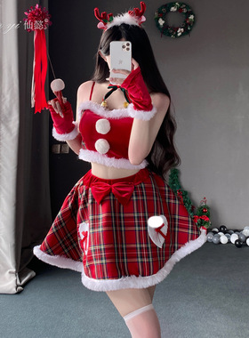 Christmas Girl group performance costume, reindeer dress