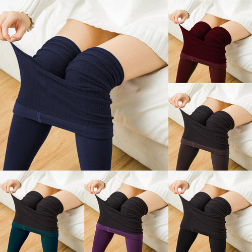 New seven color leggings for women with brushed hair pants