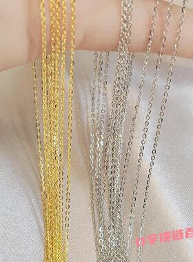 银贝S925纯银项链女锁骨链小巧款素链O字链气质ins百搭项链