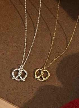 韩国小众设计姜涩琪同款锆石金属项链女高级百搭颈链锁骨链