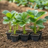 四季 草莓苗穴盘苗盆栽带土奶油隋珠红颜苗果苗南北阳台种植好养