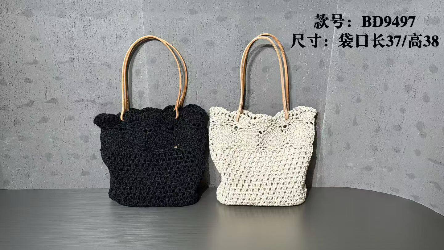 头层牛皮腊绳2026新款时尚编织女包单肩包大包水桶包托特包腋下包