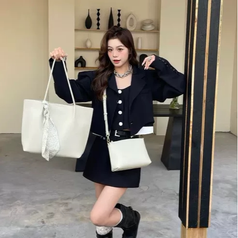 托特包新款时尚百搭手提包女包简约单肩包子母包小众手提包包大包