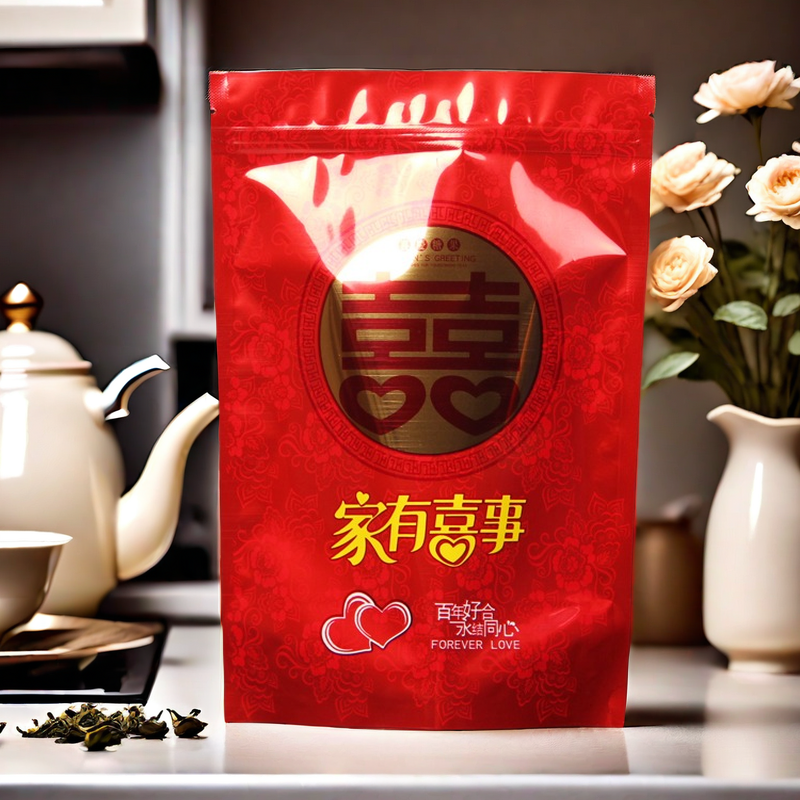 家有喜事包装袋结婚满月生日喜糖糖果塑料袋 婚庆500克一斤装100