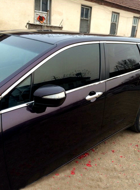 适用09-11-14款奥德赛改装车窗饰条中柱亮条RB3门窗装饰条外饰件