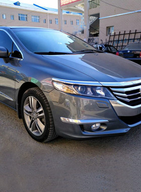 适用09-14奥德赛改装门边条前后杠机盖灯眉亮条RB3中网车窗装饰条