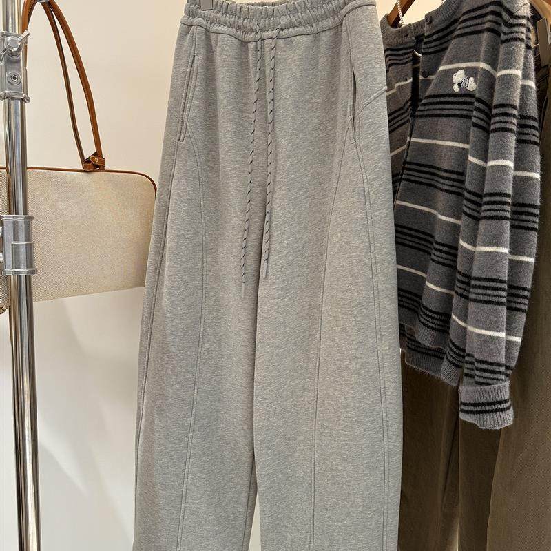 秋季新款韩系百搭简约宽松显瘦加厚保暖加绒长裤卫裤女休闲裤,居家日用,雨鞋/雨靴,淘宝优惠券,粉丝福利购,淘宝优惠卷