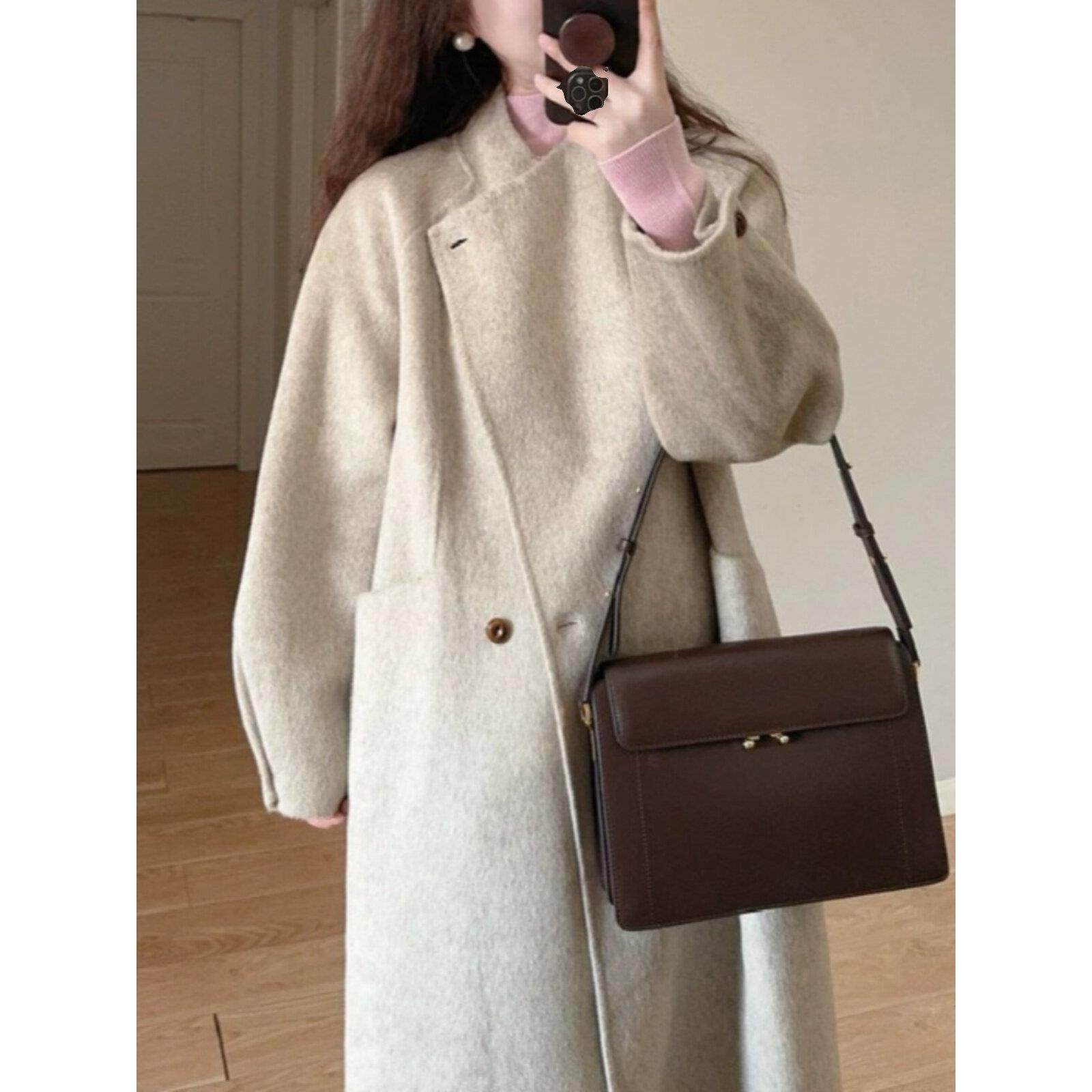 高级感呢子大衣女2025年秋冬季新款赫本风韩系小个子气质毛呢外套,运动/瑜伽/健身/球迷用品,广场舞套装,淘宝优惠券,粉丝福利购,淘宝优惠卷