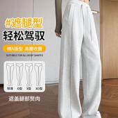 美式 2025新款 运动窄版 阔腿裤 女 运动裤 小个子加绒加厚卫裤 女秋冬款