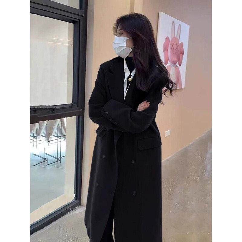 黑色毛呢外套女中长款秋冬季新款小个子赫本风高级感加厚呢子大衣,运动/瑜伽/健身/球迷用品,广场舞套装,淘宝优惠券,粉丝福利购,淘宝优惠卷